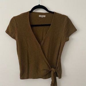 Madewell top olive size xs